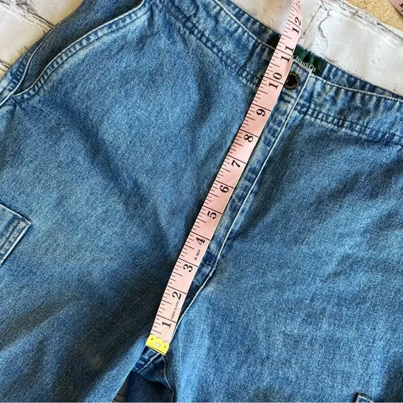 Vintage Lauren Ralph Lauren Jeans Cargo Utility 8P Women’s Wide Leg Cropped Y2K