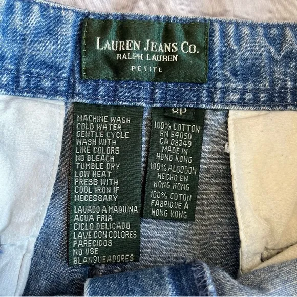 Vintage Lauren Ralph Lauren Jeans Cargo Utility 8P Women’s Wide Leg Cropped Y2K