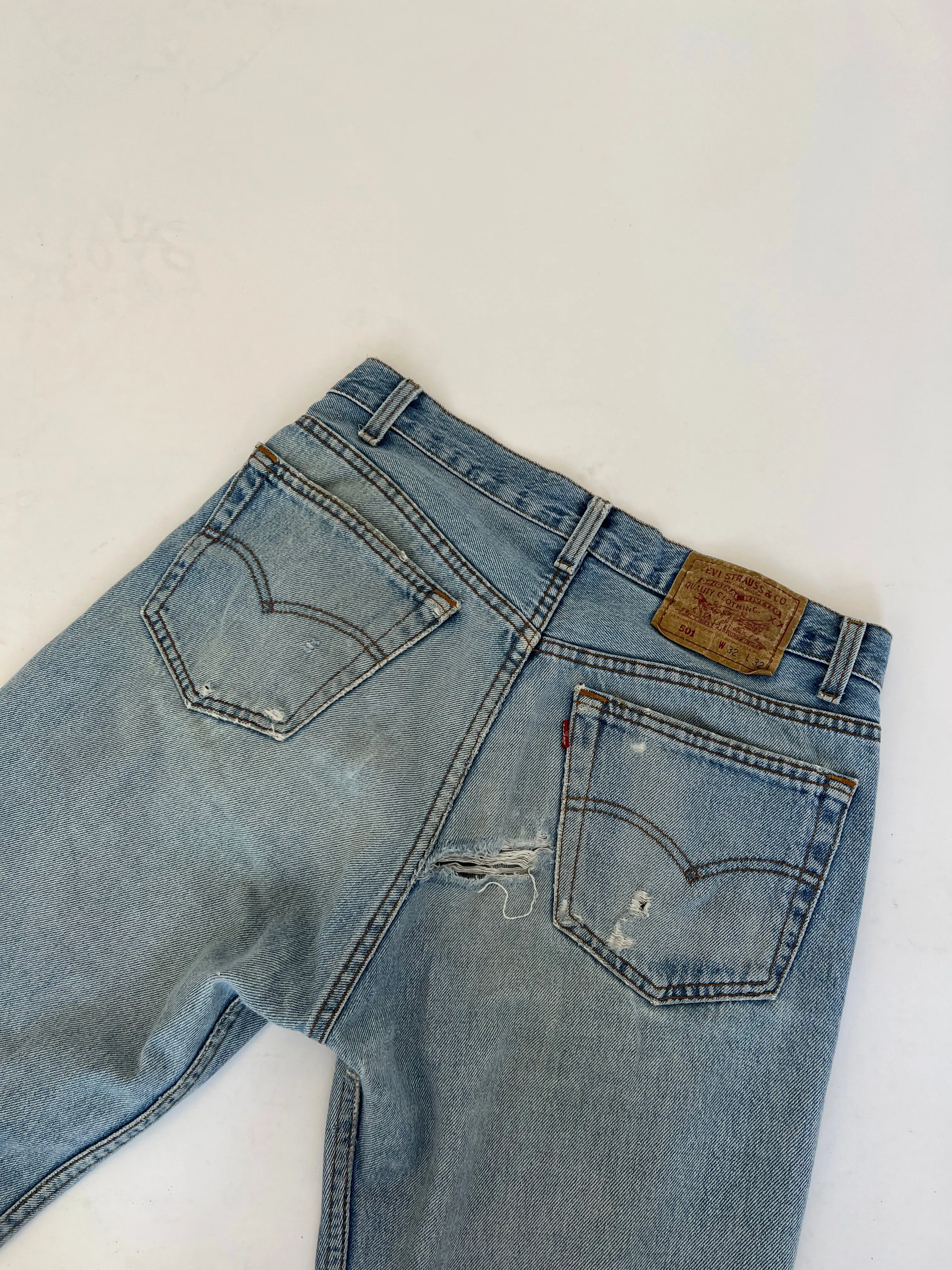 Vintage Levi 501 Light Blue Jeans