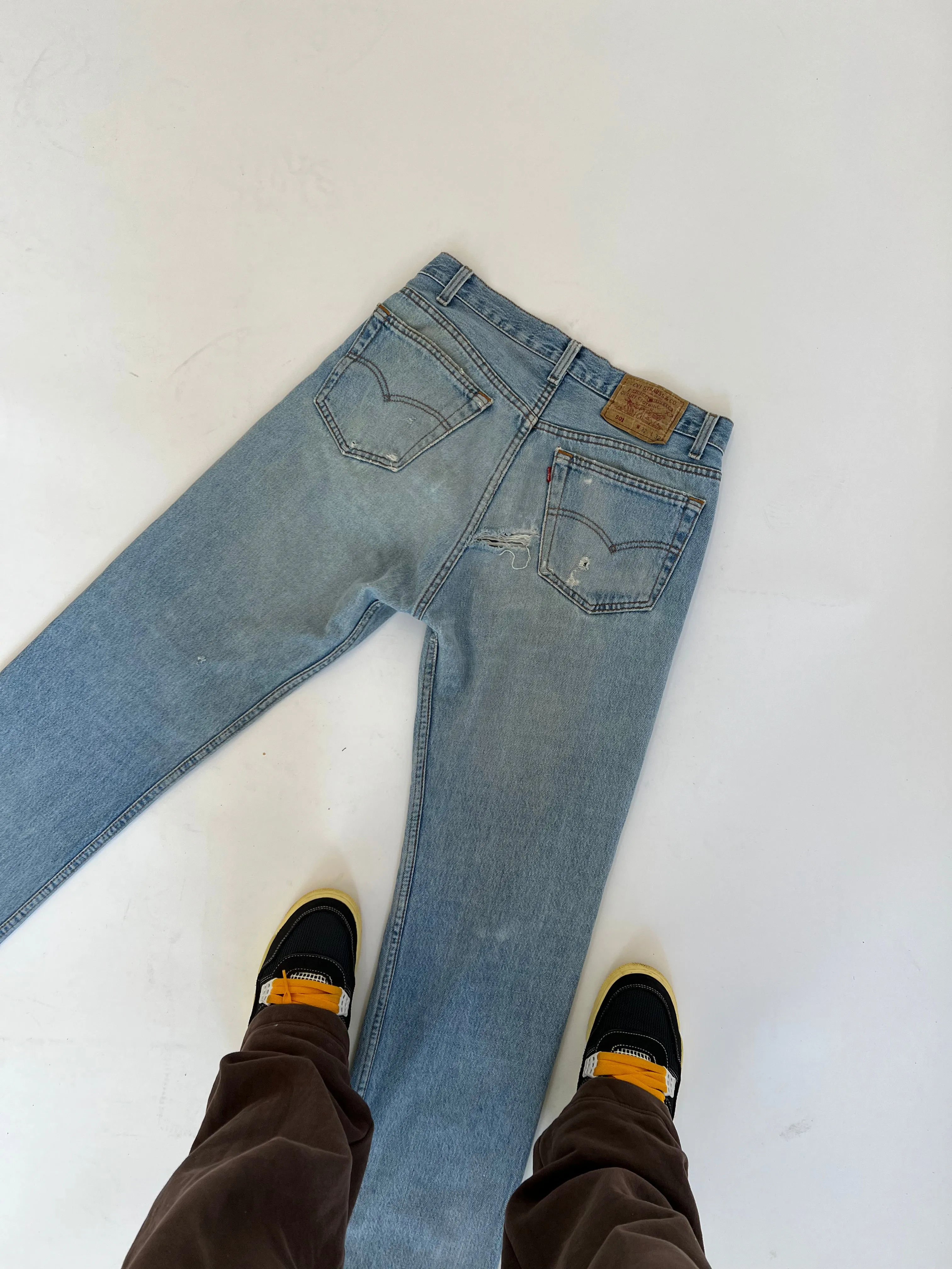 Vintage Levi 501 Light Blue Jeans