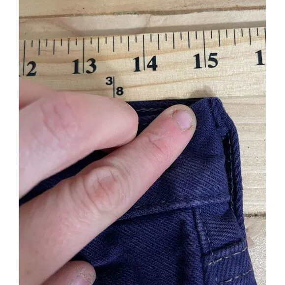 Vintage Levis 501 Womens Jeans Straight Denim Button Fly Made USA Purple 30x26