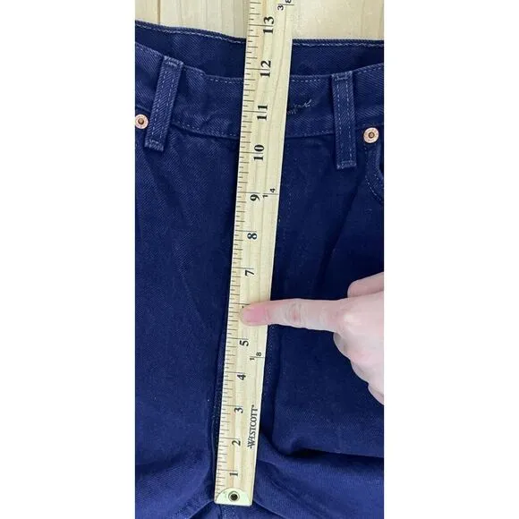 Vintage Levis 501 Womens Jeans Straight Denim Button Fly Made USA Purple 30x26