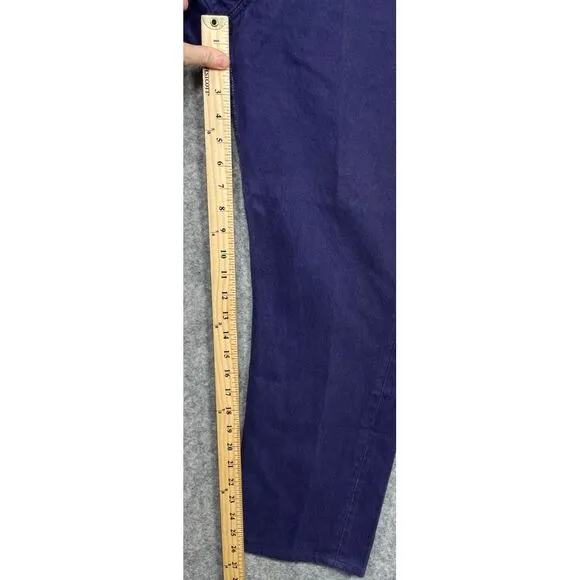 Vintage Levis 501 Womens Jeans Straight Denim Button Fly Made USA Purple 30x26