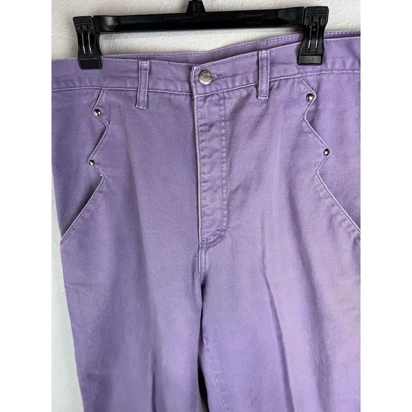 Vintage Roper Purple Denim Size 13 Women’s Western Jeans Made In USA