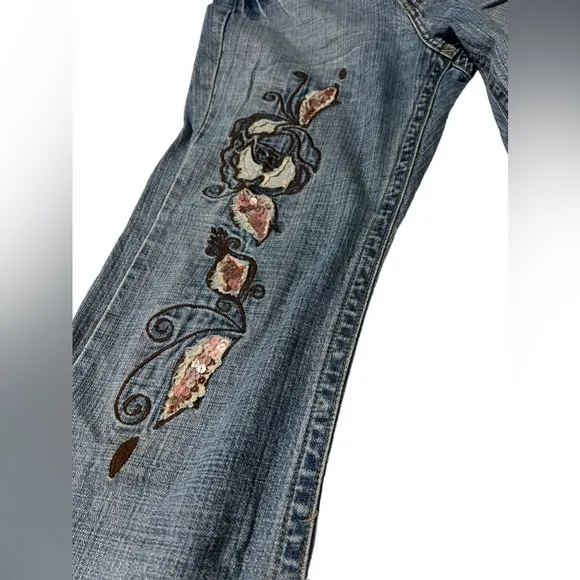 Vintage Z. Cavaricci Embroidered Bootcut Jeans