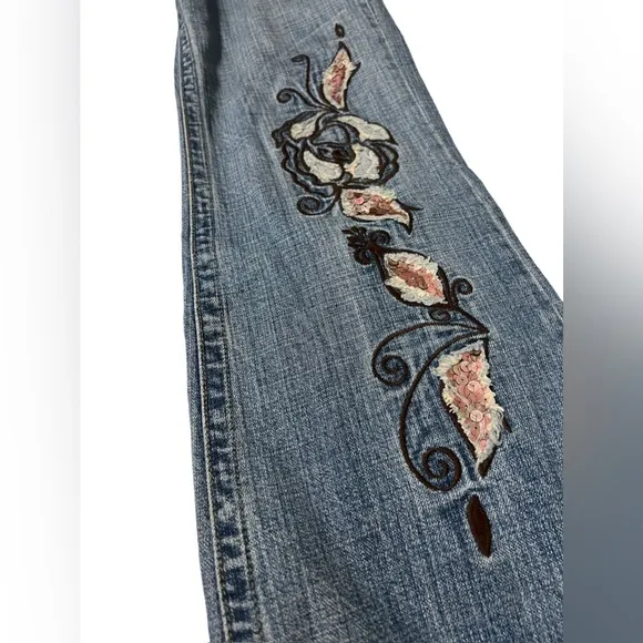Vintage Z. Cavaricci Embroidered Bootcut Jeans