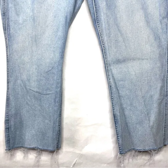 We The Free CRVY Women Plus Size 35 High-Rise Vintage Straight Jeans Light Wash