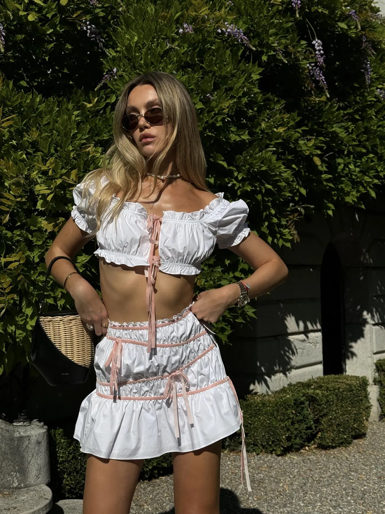 White  Tutu Mini-Skirt