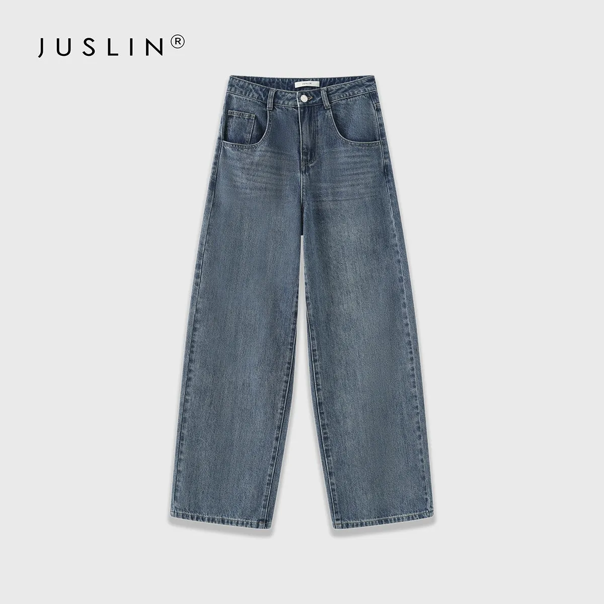 Wide-Leg Denim Jeans