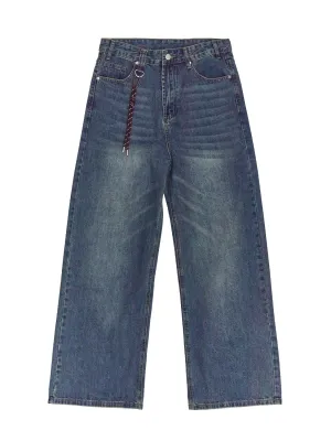 Wide Leg Jeans w/ Wine Paracord