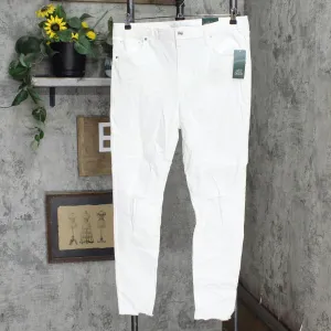 Wild Fable Women's High-Rise Distressed Skinny Jeans 20WFPT043 White 16
