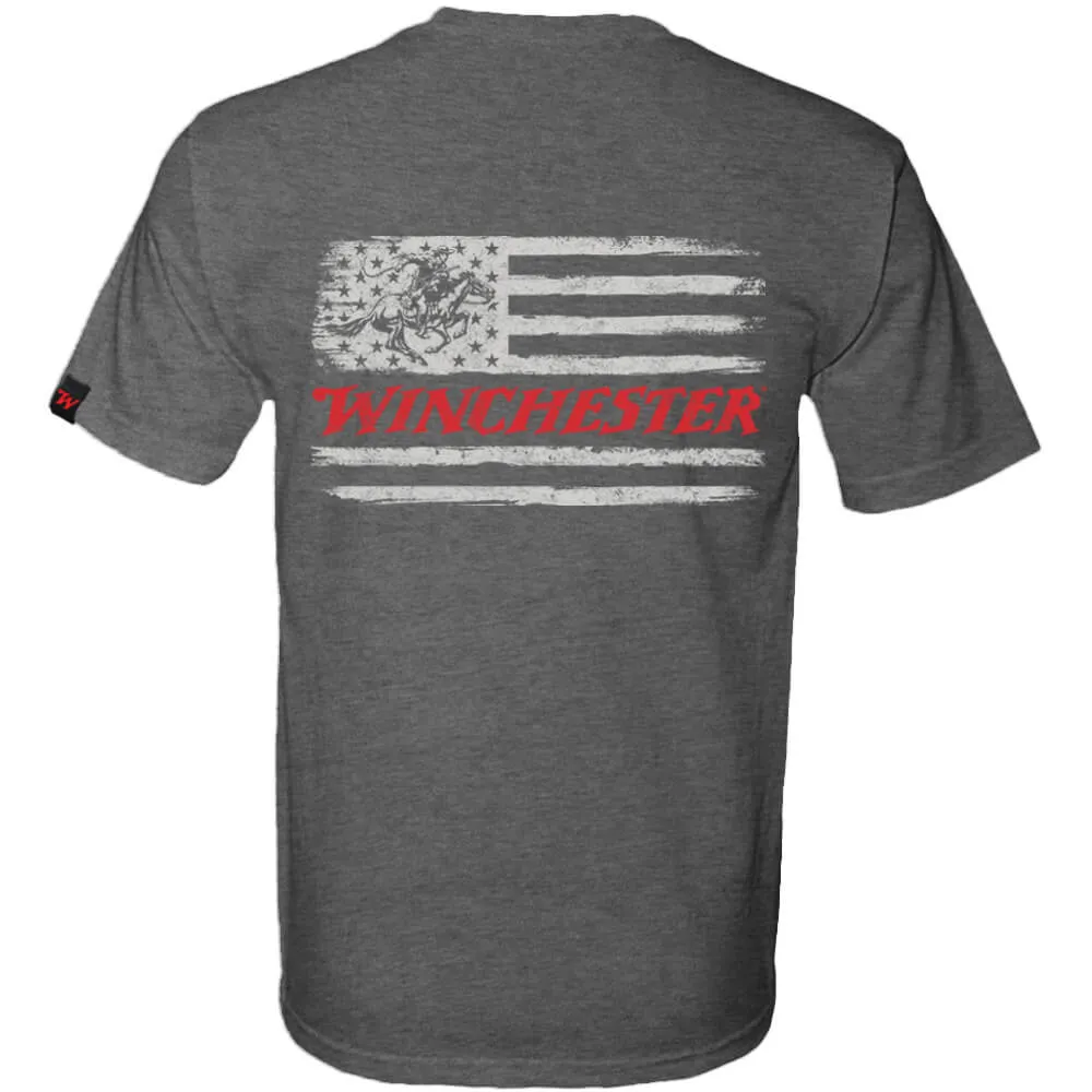 Winchester Pro - Grunge Style Two Tone Flag - Short Sleeve T-Shirt