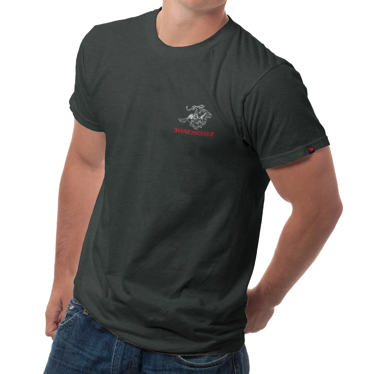 Winchester Pro - Grunge Style Two Tone Flag - Short Sleeve T-Shirt