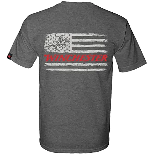 Winchester Pro - Grunge Style Two Tone Flag - Short Sleeve T-Shirt