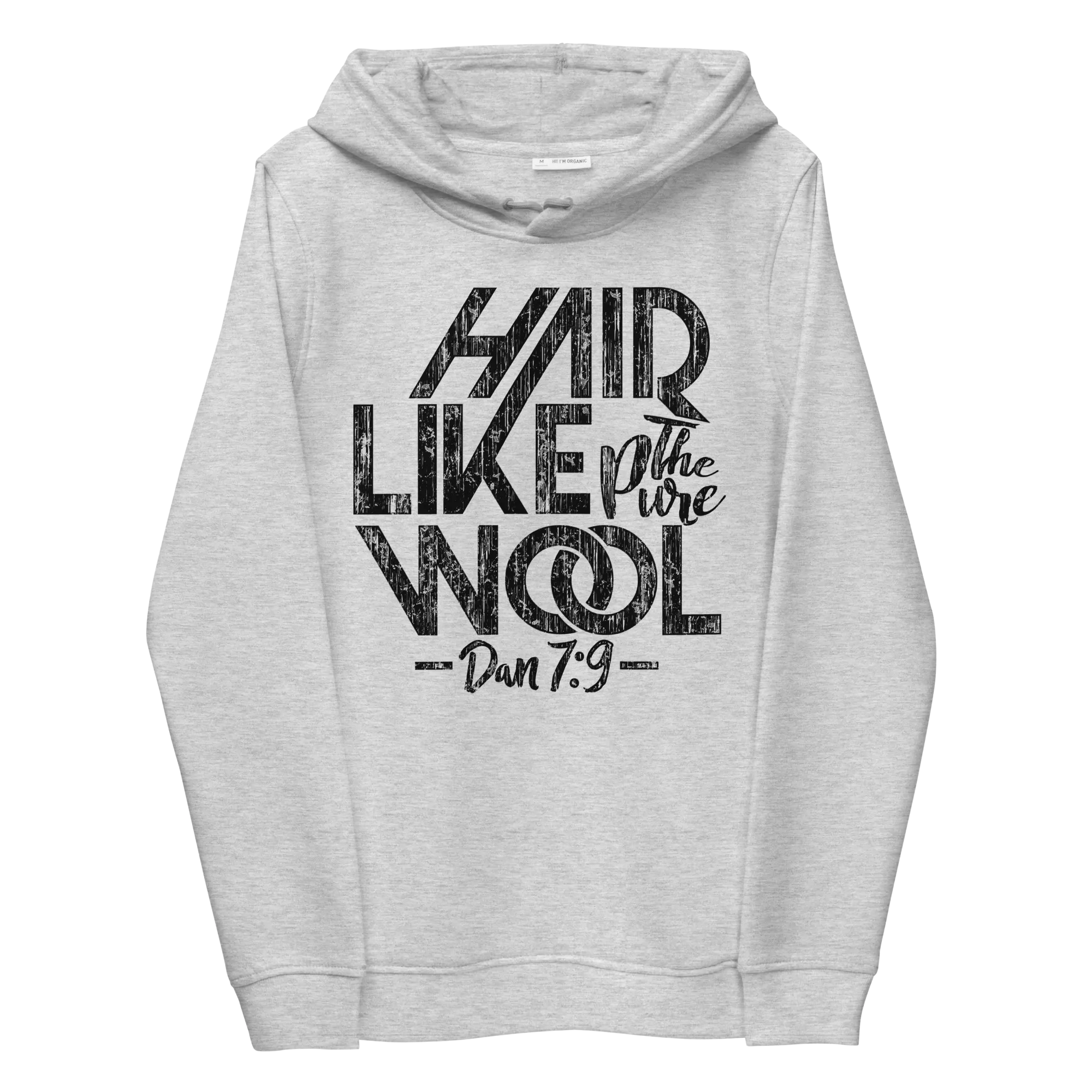 Women organic eco fitted hoodie NaturalWoolly