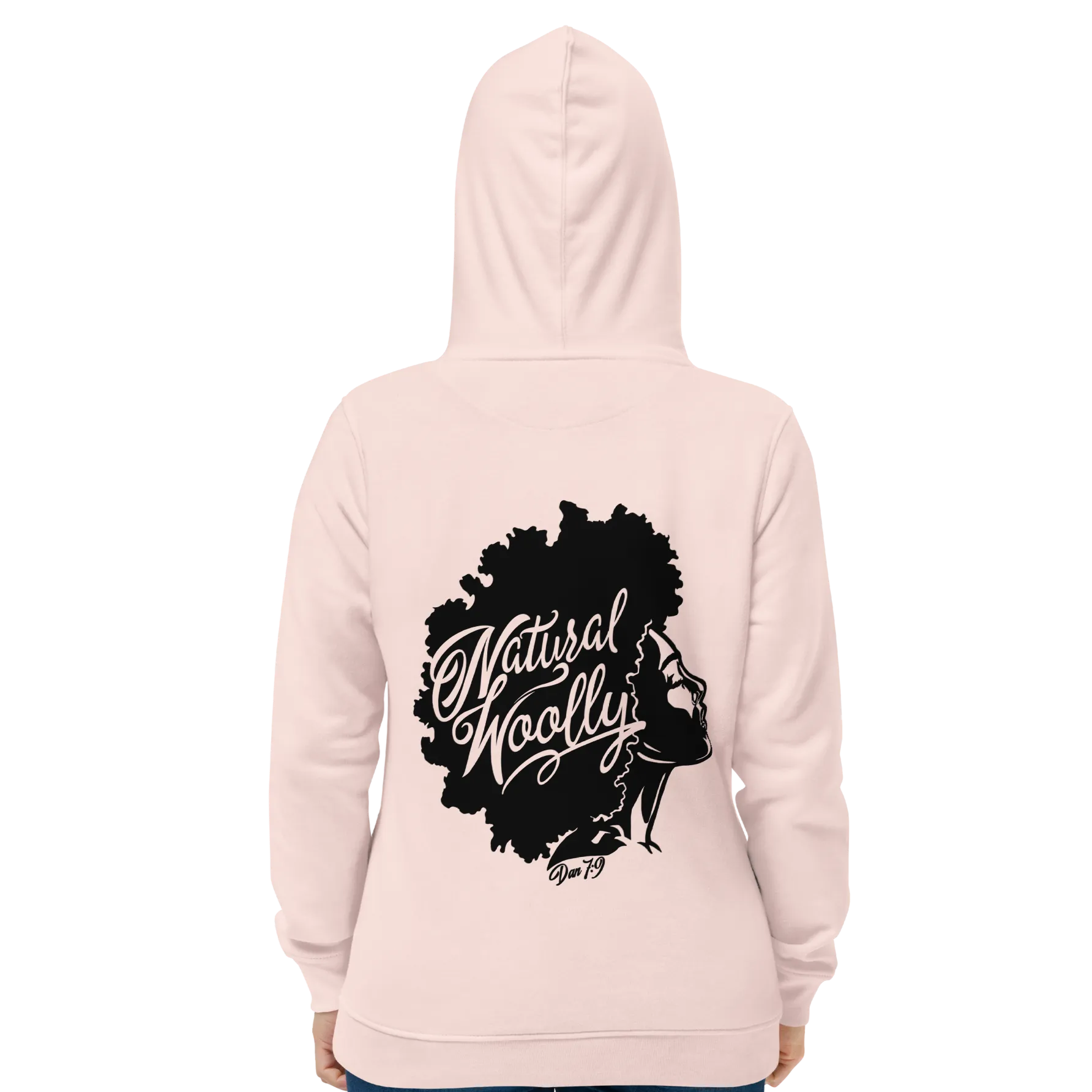 Women organic eco fitted hoodie NaturalWoolly