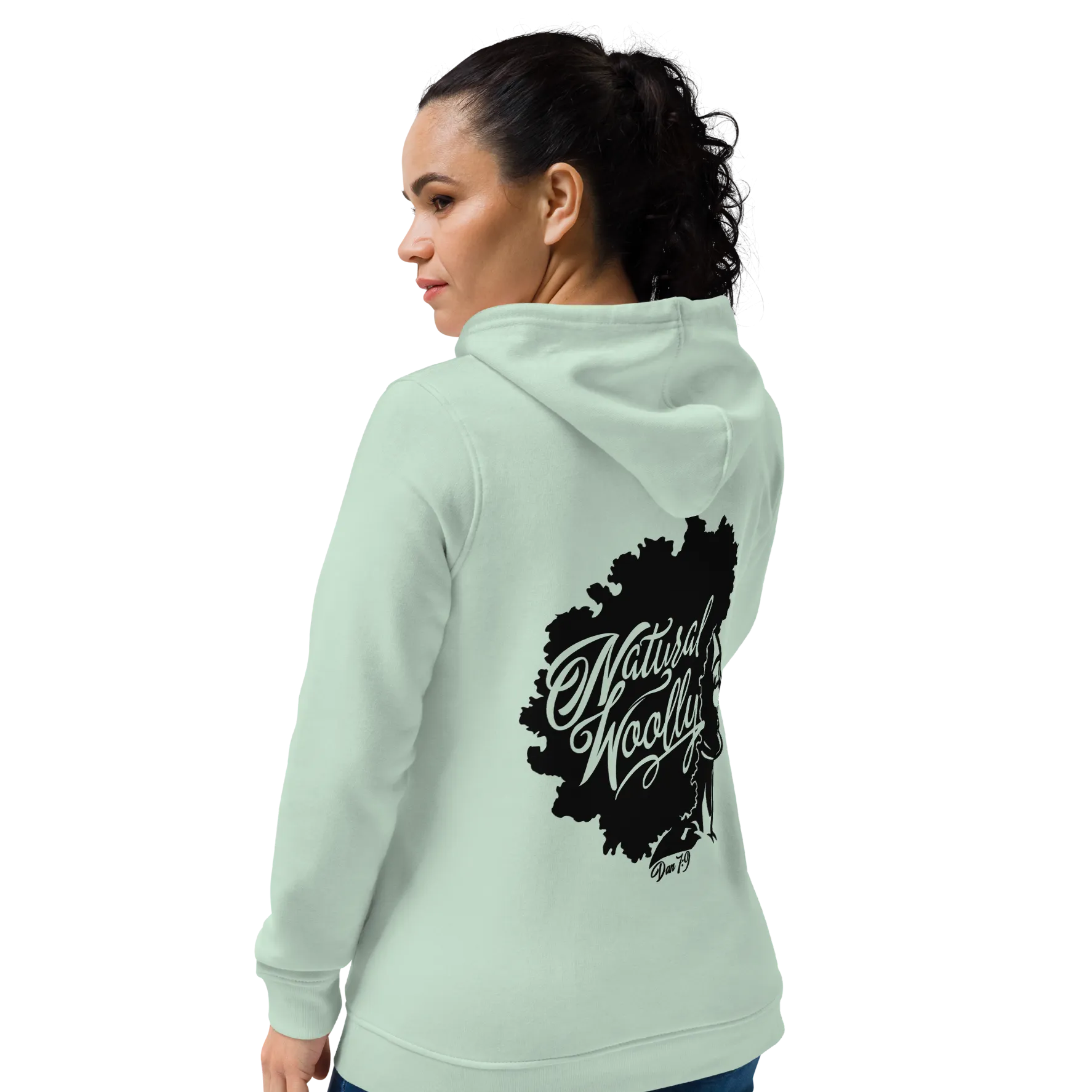Women organic eco fitted hoodie NaturalWoolly