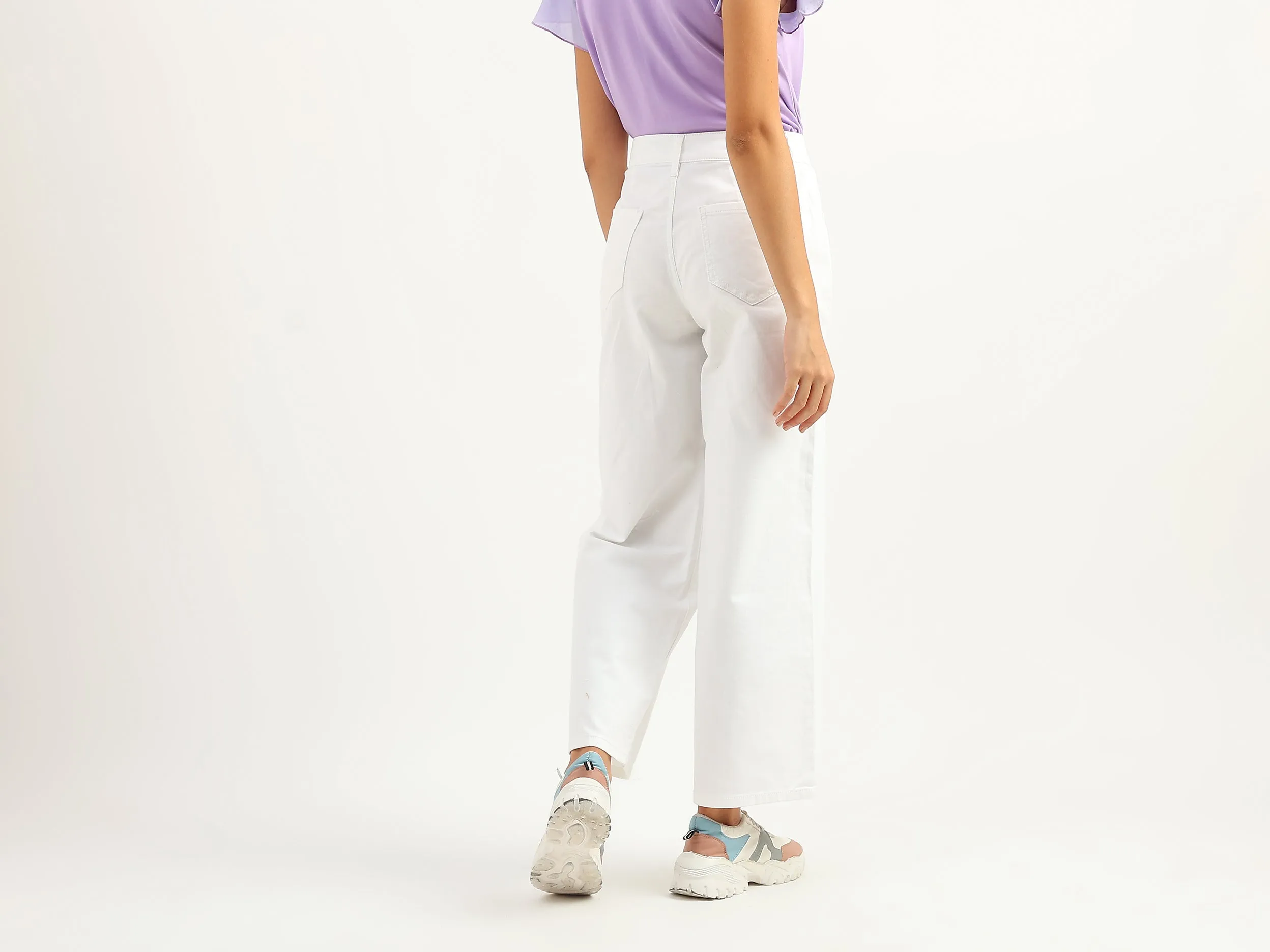 Women Solid Flared Fit Jeans