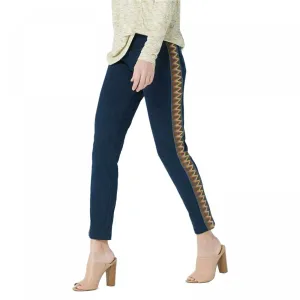 Women with Control Petite Prime Stretch Denim Jeans With Side Trim