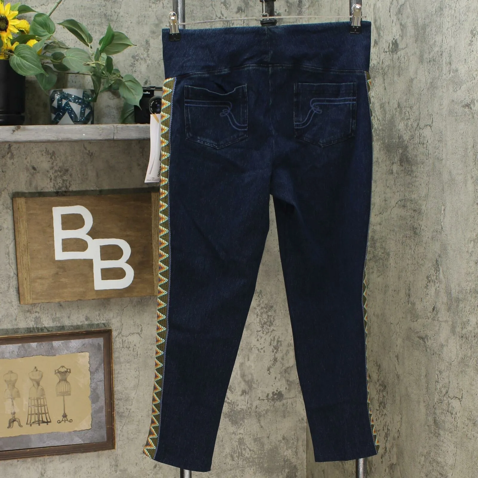 Women with Control Petite Prime Stretch Denim Jeans With Side Trim