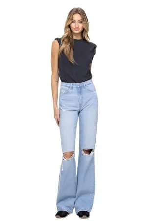 Womens 90s Vintage Flare Jeans For Women