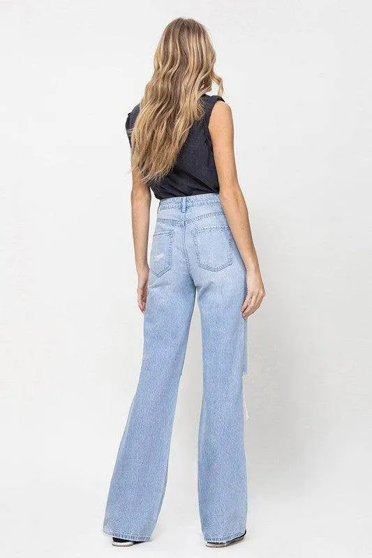 Womens 90s Vintage Flare Jeans For Women