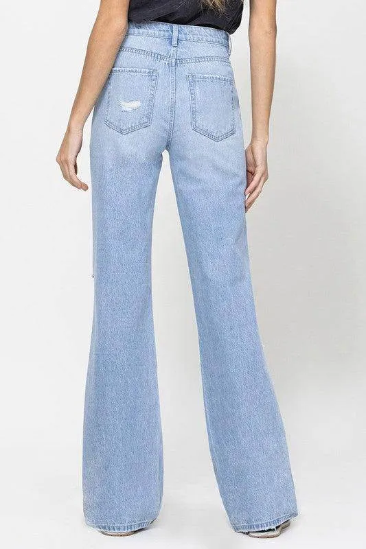 Womens 90s Vintage Flare Jeans For Women