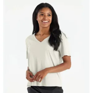 Women's Bamboo Heritage V Neck Tee