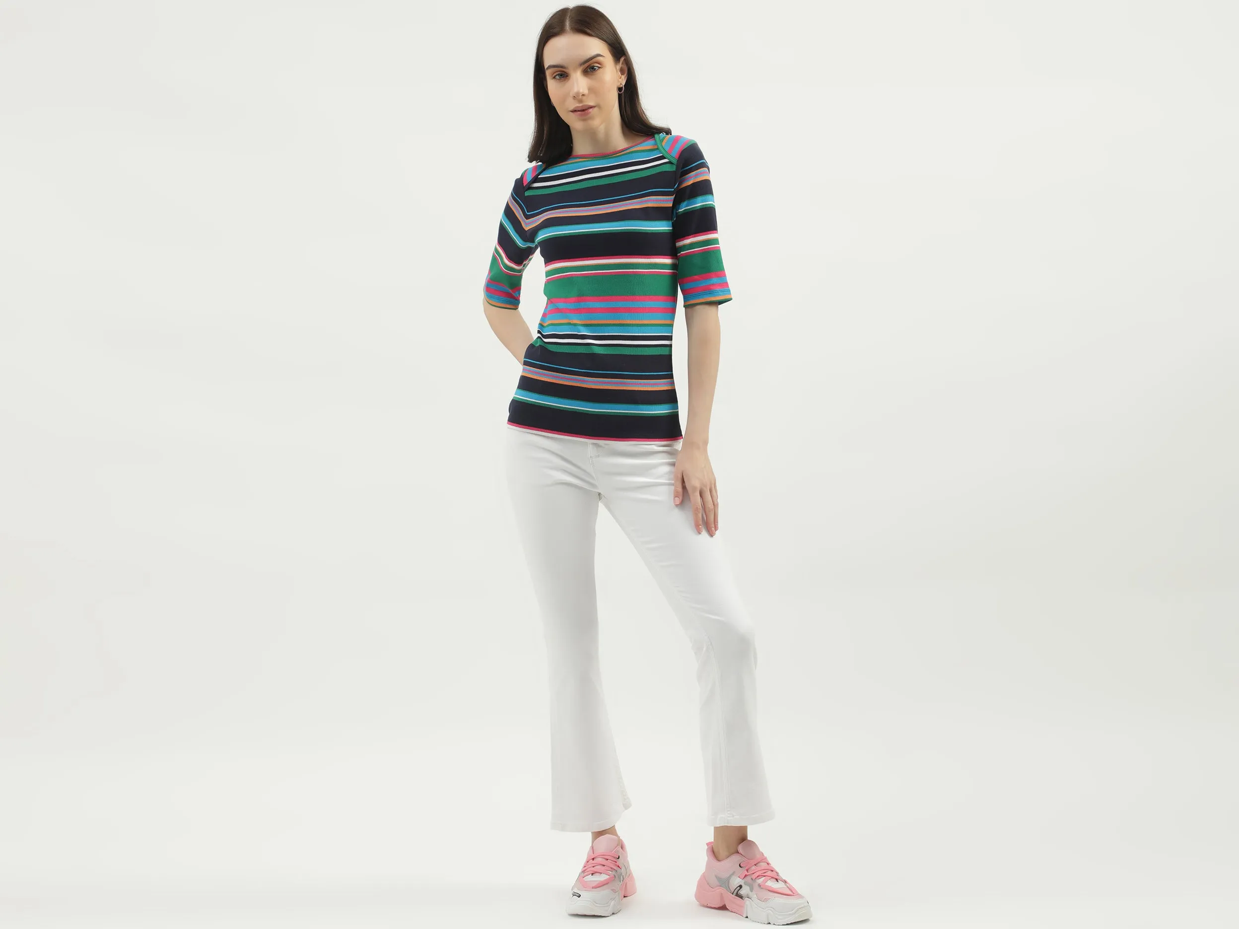Women's Solid Bootcut Jeans