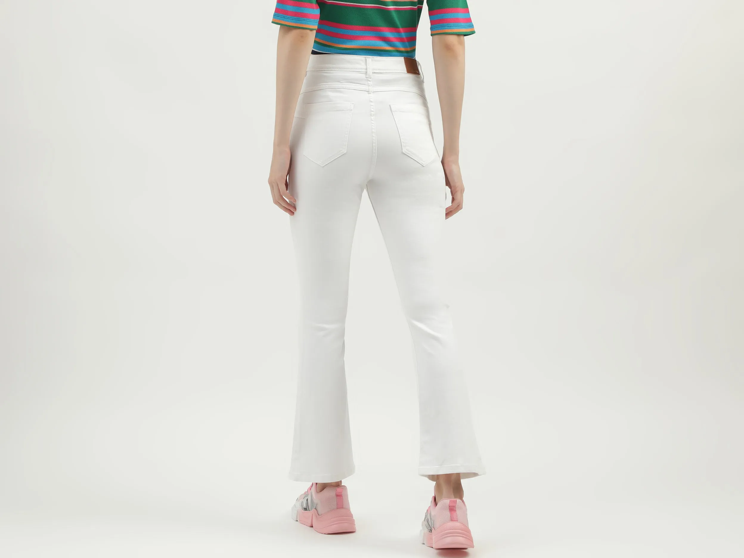 Women's Solid Bootcut Jeans