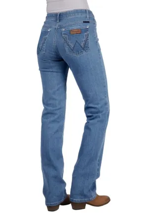 WRANGLER CHARA WILLOW 34 LEG JEAN - FADED BLUE