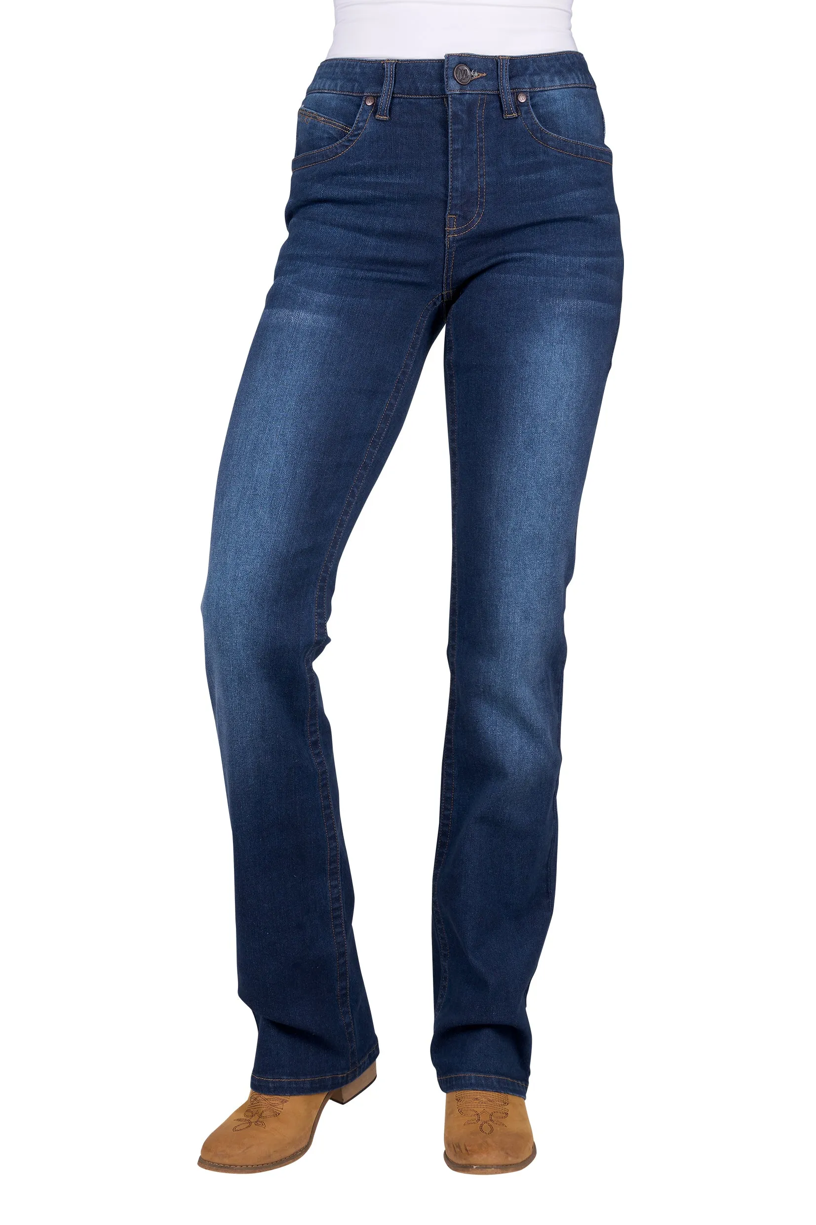 Wrangler Ladies Verity Jean Willow - 34" Leg - Dark Indigo