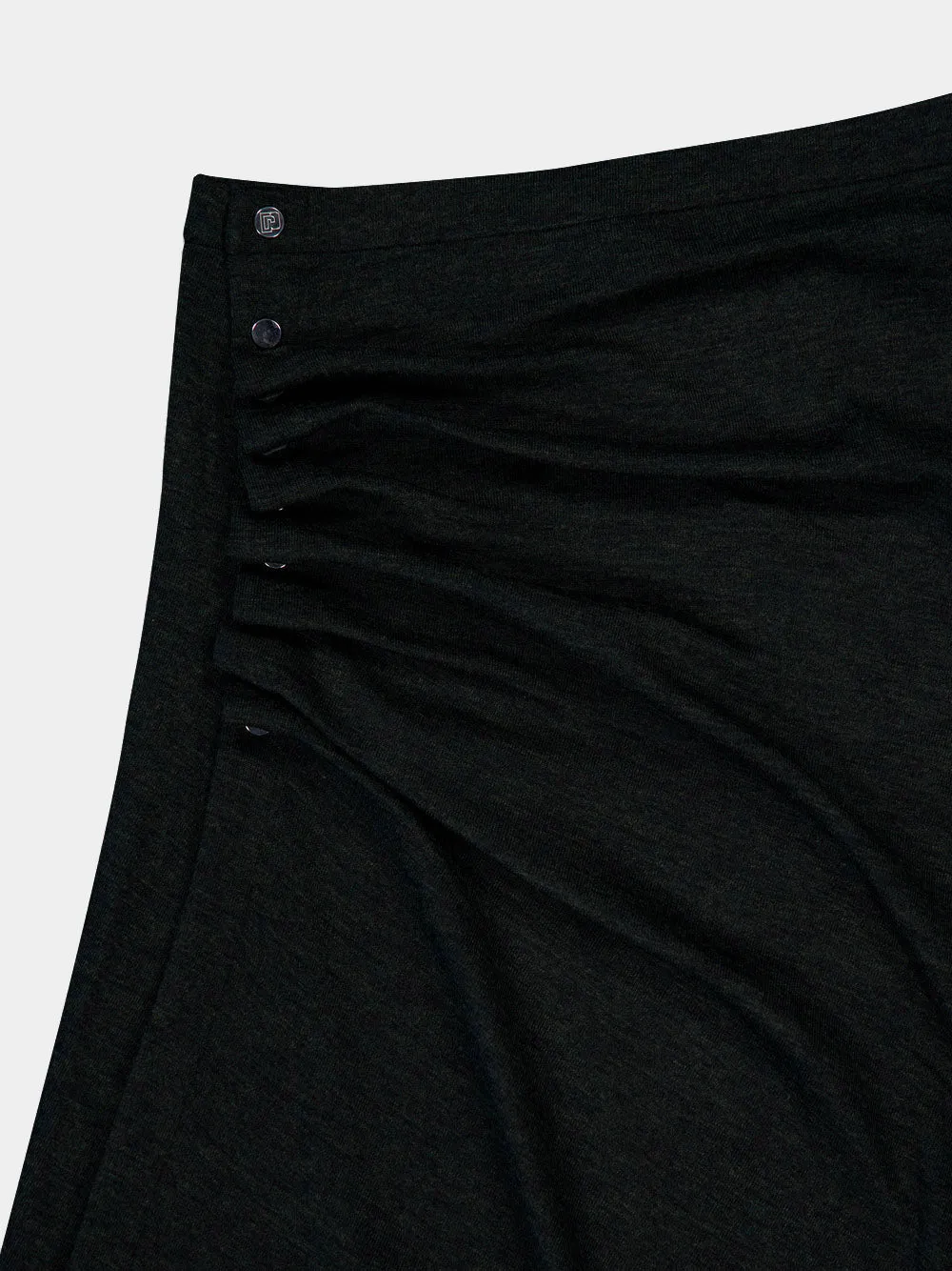 Wrap Asymmetric Midi Skirt