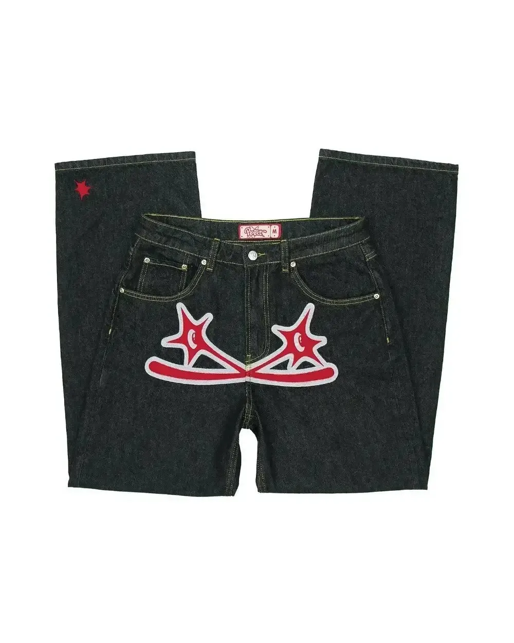 Y2K Print Jeans