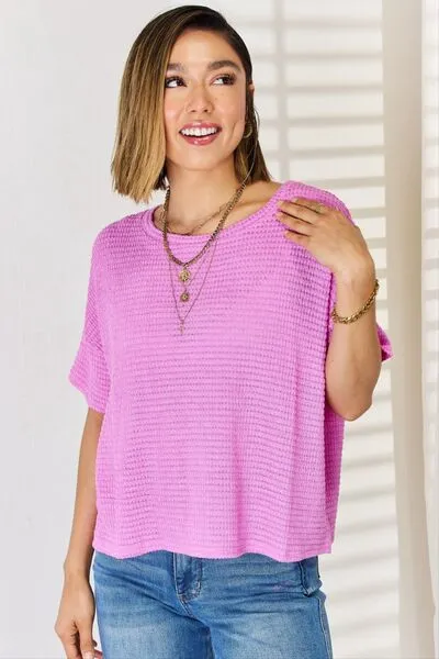 Zenana Full Size Round Neck Short Sleeve T-Shirt Top