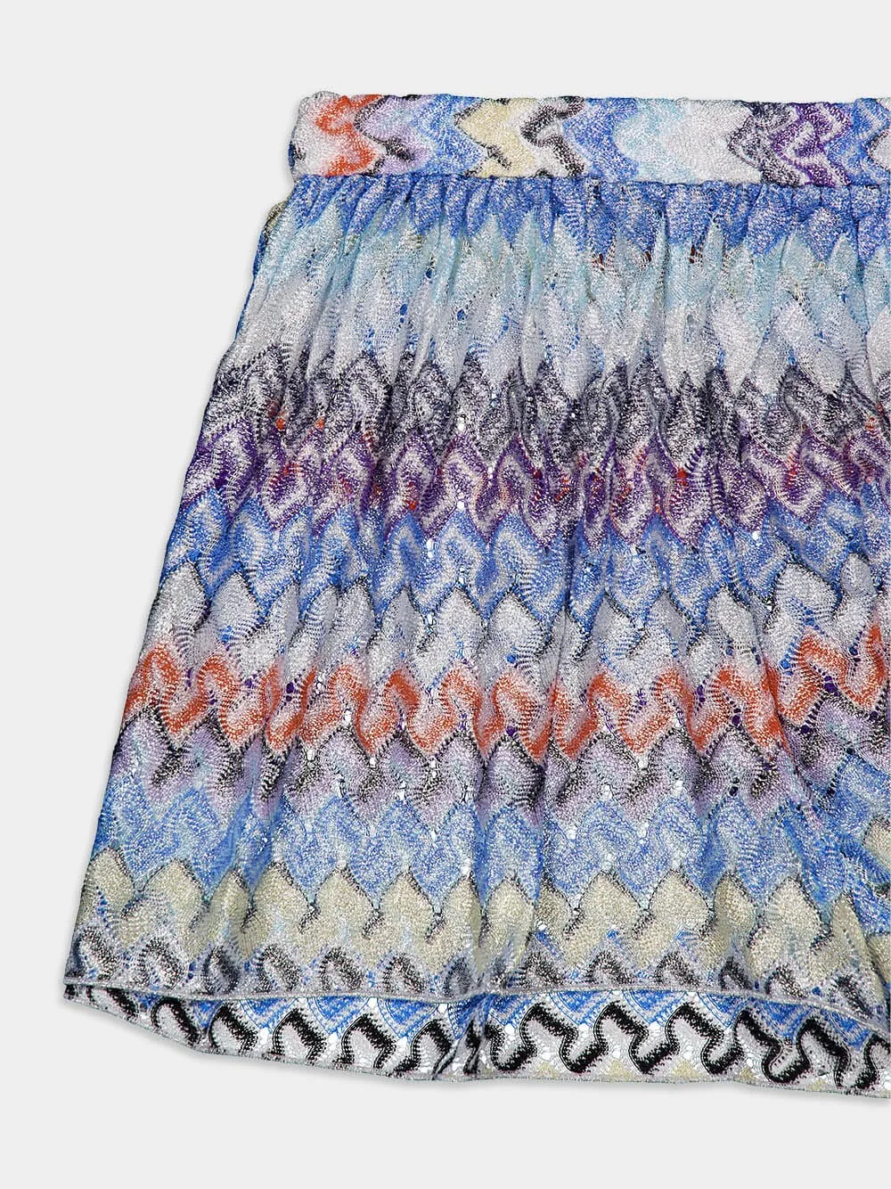 Zig-zag Mini Skirt