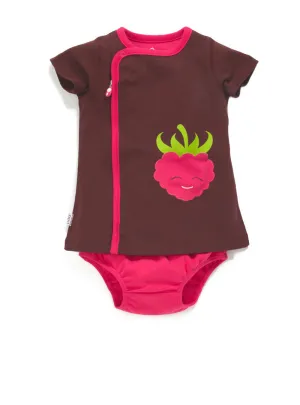 zip-up raspberry dress